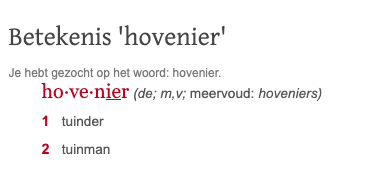 hovenier